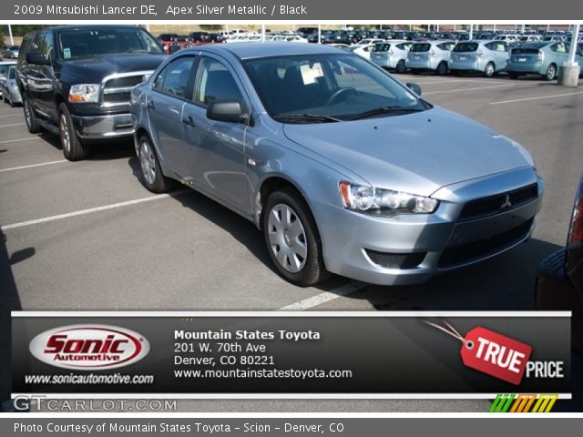 2009 Mitsubishi Lancer DE in Apex Silver Metallic