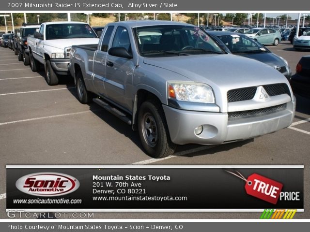 2007 Mitsubishi Raider LS Extended Cab in Alloy Silver