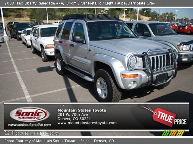2003 Jeep Liberty Renegade 4x4 in Bright Silver Metallic