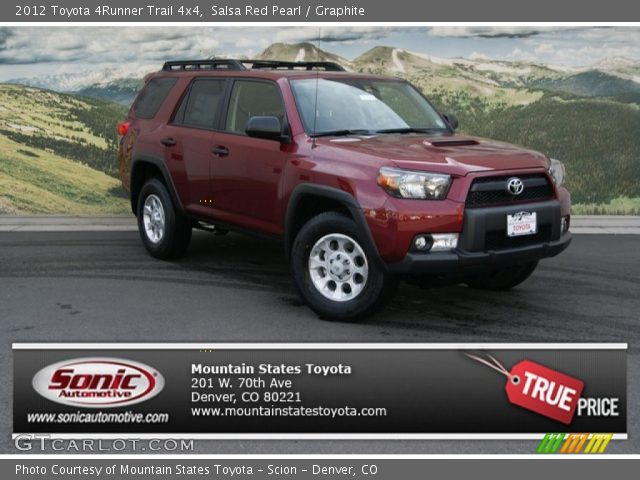 2012 Toyota 4Runner Trail 4x4 in Salsa Red Pearl