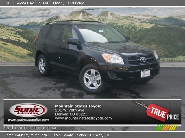 2012 Toyota RAV4 I4 4WD in Black