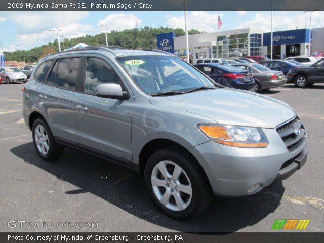 2009 Hyundai Santa Fe SE in Platinum Sage