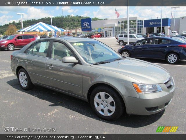 2008 Hyundai Sonata GLS V6 in Natural Khaki Green