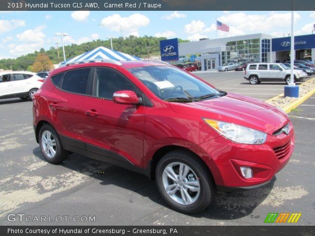 2013 Hyundai Tucson GLS AWD in Garnet Red