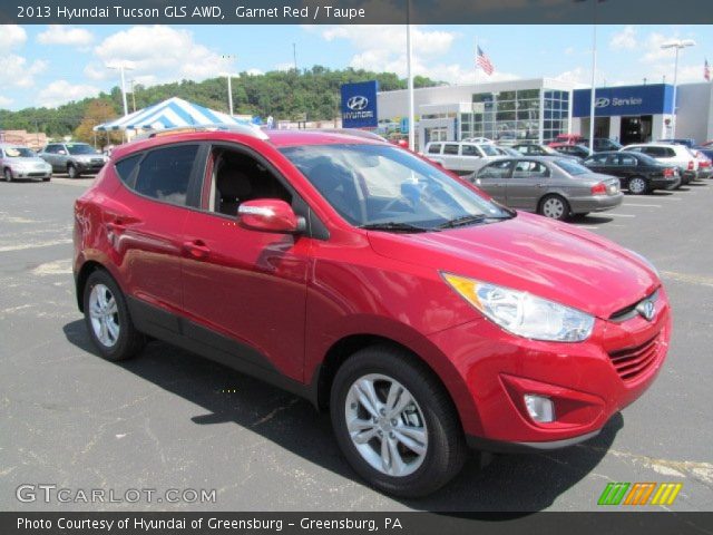 2013 Hyundai Tucson GLS AWD in Garnet Red