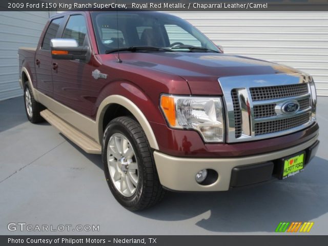 2009 Ford F150 King Ranch SuperCrew in Royal Red Metallic