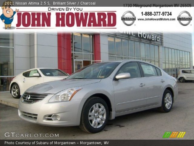 Brilliant Silver - 2011 Nissan Altima 2.5 S - Charcoal Interior 