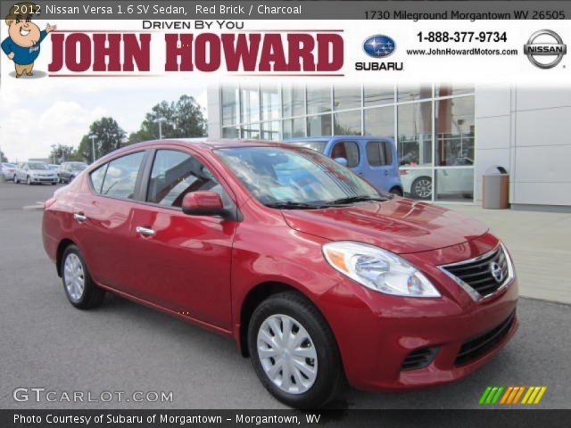 2012 Nissan Versa 1.6 SV Sedan in Red Brick