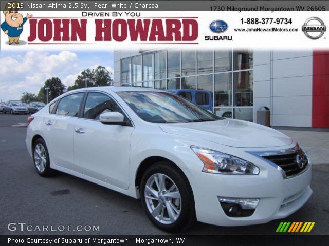 2013 Nissan Altima 2.5 SV in Pearl White