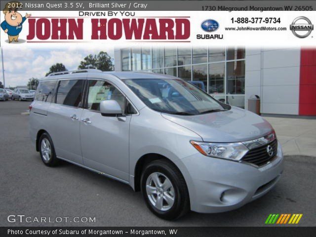 2012 Nissan Quest 3.5 SV in Brilliant Silver