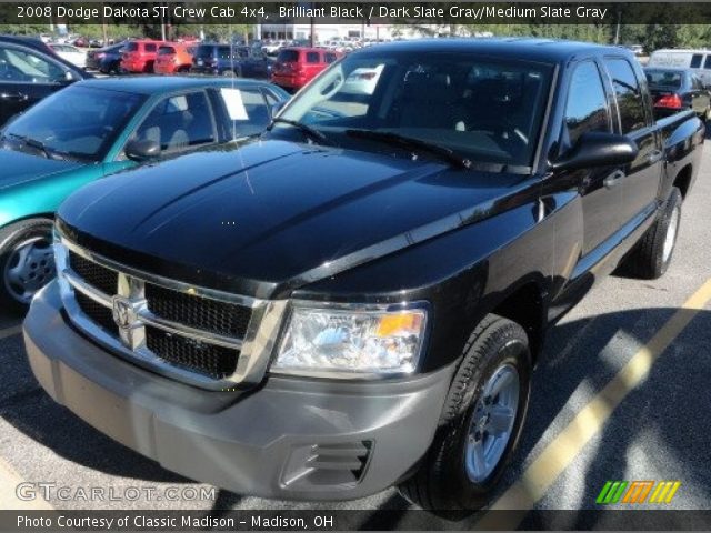 2008 Dodge Dakota ST Crew Cab 4x4 in Brilliant Black