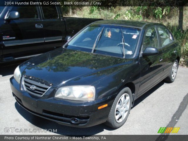 2004 Hyundai Elantra GLS Sedan in Black Obsidian