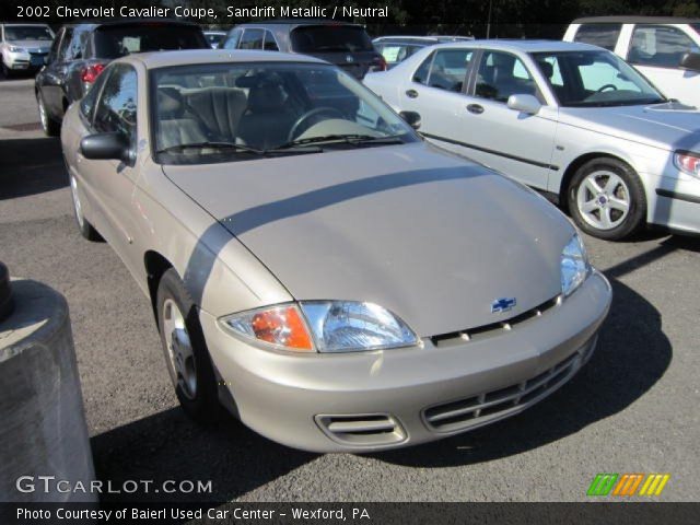 2002 Chevrolet Cavalier Coupe in Sandrift Metallic