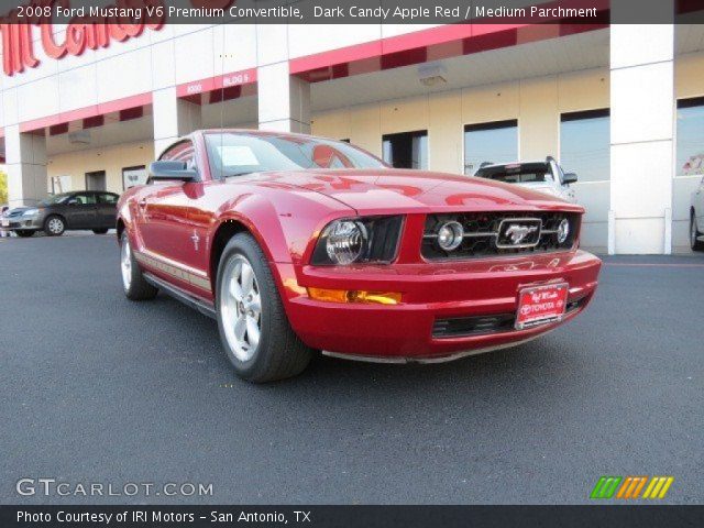 2008 Ford Mustang V6 Premium Convertible in Dark Candy Apple Red