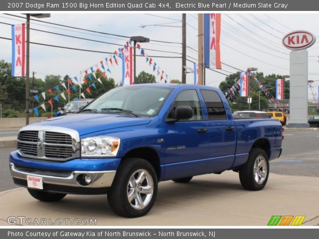 2007 Dodge Ram 1500 Big Horn Edition Quad Cab 4x4 in Electric Blue Pearl