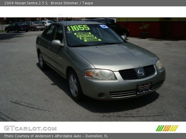 2004 Nissan Sentra 2.5 S in Bronze Shimmer