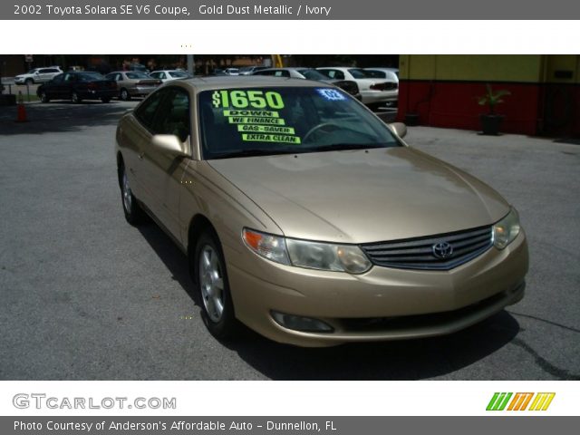 2002 Toyota Solara SE V6 Coupe in Gold Dust Metallic