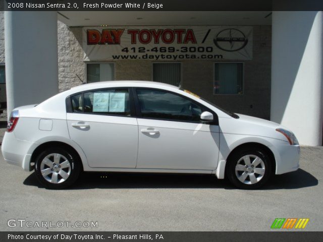 2008 Nissan Sentra 2.0 in Fresh Powder White