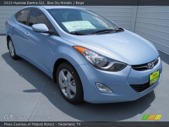 2013 Hyundai Elantra GLS in Blue Sky Metallic