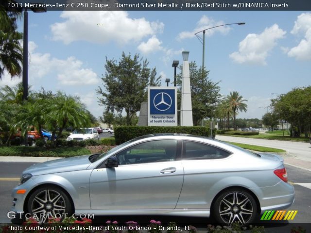 2013 Mercedes-Benz C 250 Coupe in Diamond Silver Metallic