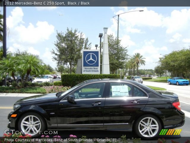 2012 Mercedes-Benz C 250 Sport in Black