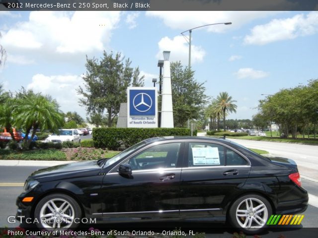 2012 Mercedes-Benz C 250 Sport in Black