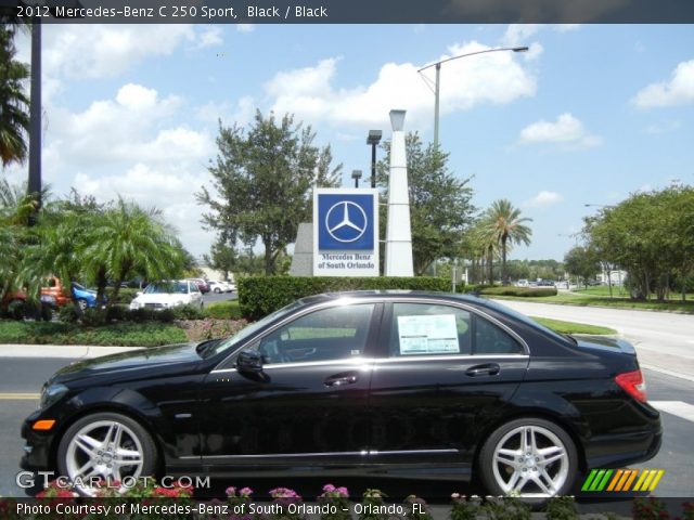 2012 Mercedes-Benz C 250 Sport in Black
