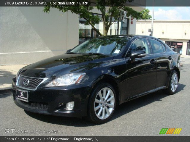 2009 Lexus IS 250 AWD in Obsidian Black