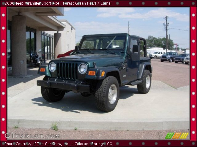 2000 Jeep Wrangler Sport 4x4 in Forest Green Pearl