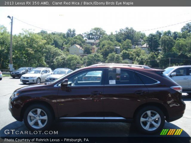2013 Lexus RX 350 AWD in Claret Red Mica