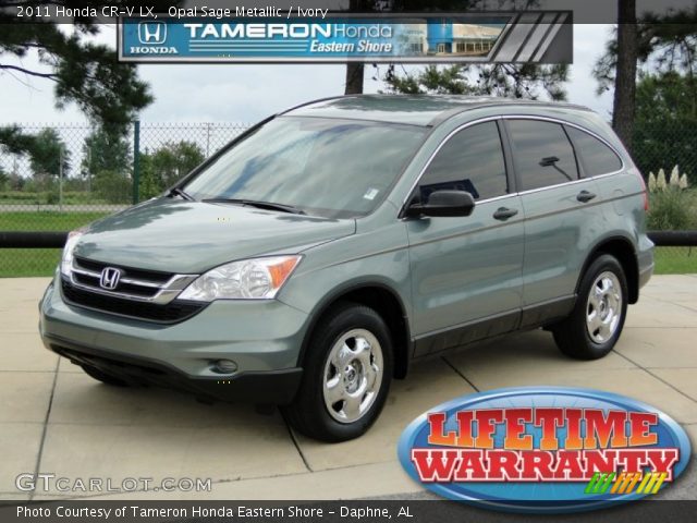 2011 Honda CR-V LX in Opal Sage Metallic