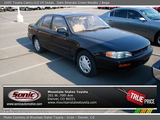 1995 Toyota Camry XLE V6 Sedan in Dark Emerald Green Metallic