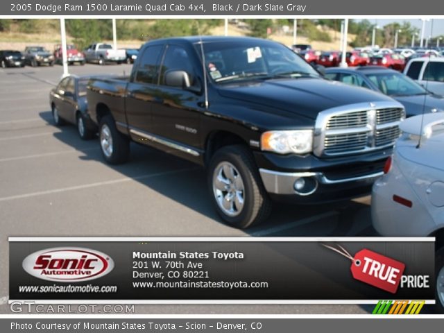 2005 Dodge Ram 1500 Laramie Quad Cab 4x4 in Black