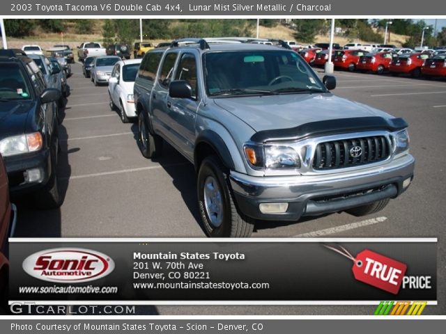 2003 Toyota Tacoma V6 Double Cab 4x4 in Lunar Mist Silver Metallic