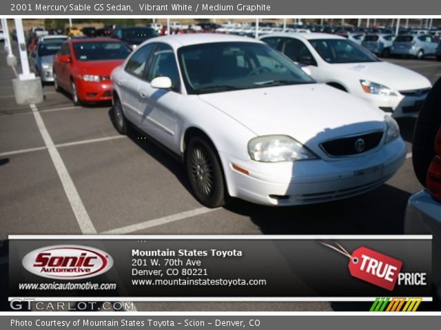 2001 Mercury Sable GS Sedan in Vibrant White