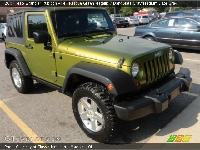 2007 Jeep Wrangler Rubicon 4x4 in Rescue Green Metallic