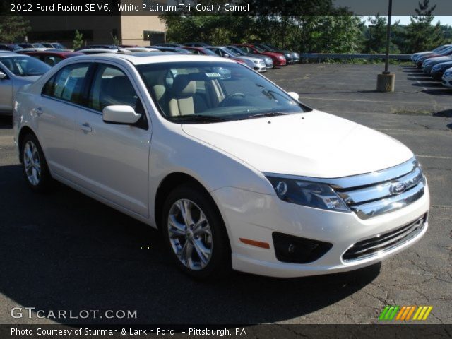 2012 Ford Fusion SE V6 in White Platinum Tri-Coat
