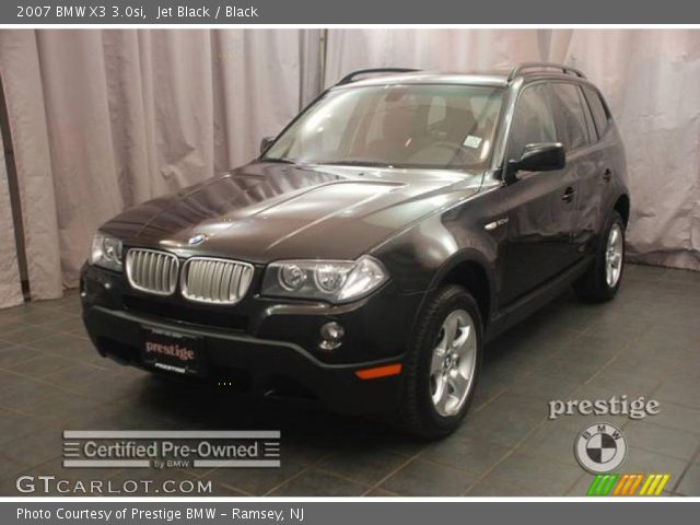 2007 BMW X3 3.0si in Jet Black