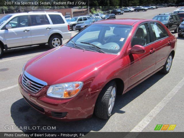 2007 Kia Spectra EX Sedan in Radiant Red