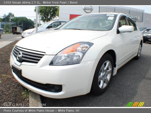 2009 Nissan Altima 2.5 SL in Winter Frost Pearl