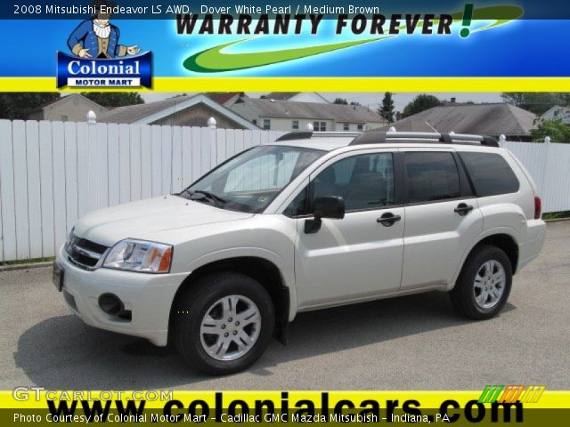2008 Mitsubishi Endeavor LS AWD in Dover White Pearl