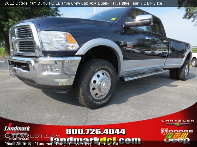2012 Dodge Ram 3500 HD Laramie Crew Cab 4x4 Dually in True Blue Pearl