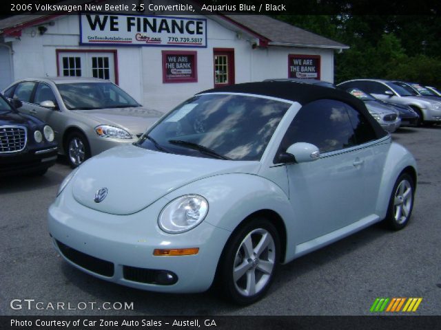 2006 Volkswagen New Beetle 2.5 Convertible in Aquarius Blue