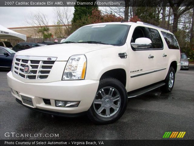 2007 Cadillac Escalade ESV AWD in White Diamond