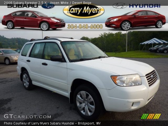 2008 Subaru Forester 2.5 X in Aspen White
