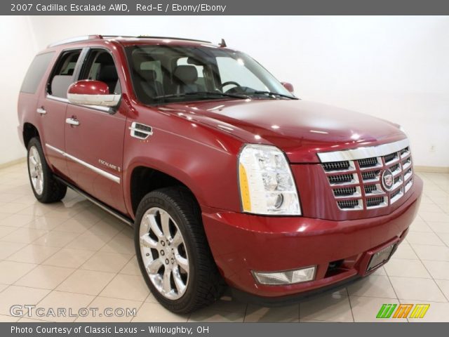 2007 Cadillac Escalade AWD in Red-E