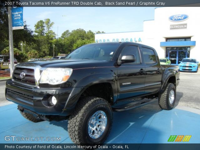 2007 Toyota Tacoma V6 PreRunner TRD Double Cab in Black Sand Pearl