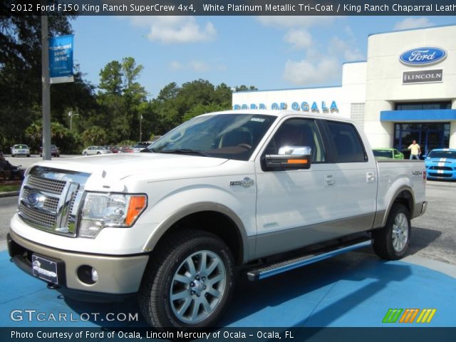 2012 Ford F150 King Ranch SuperCrew 4x4 in White Platinum Metallic Tri-Coat