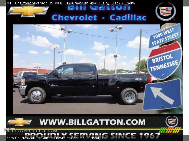 2013 Chevrolet Silverado 3500HD LTZ Crew Cab 4x4 Dually in Black