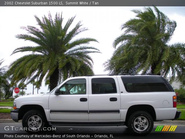 2002 Chevrolet Suburban 1500 LS in Summit White